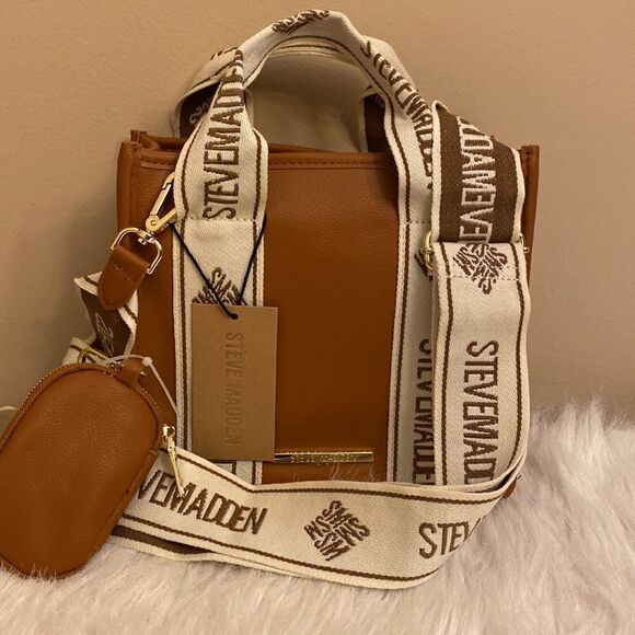 NWT  Steve Madden (Bwebber) Satchel/Crossbody/Canvas - Viral TikTok Bag … - Picture 3 of 17